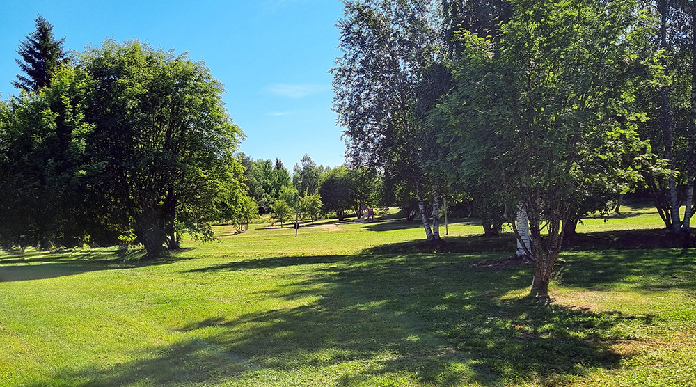 Stora gräsytor perfekta för en picknick