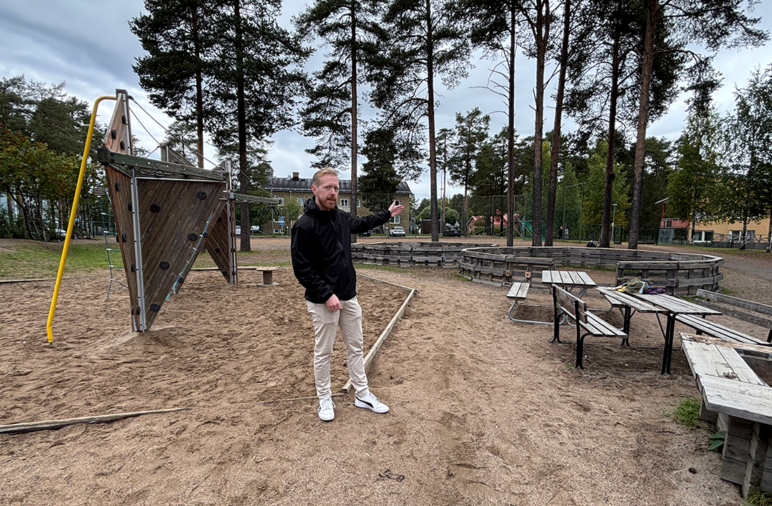 John Stefansson, projektledare för arbetet på Midskogsskolan.