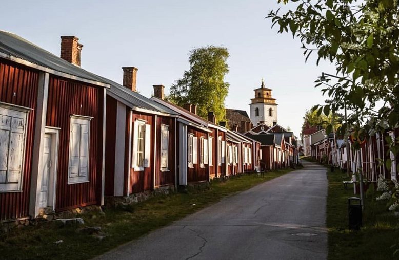 Bild från världsarvet Gammelstads kyrkstad