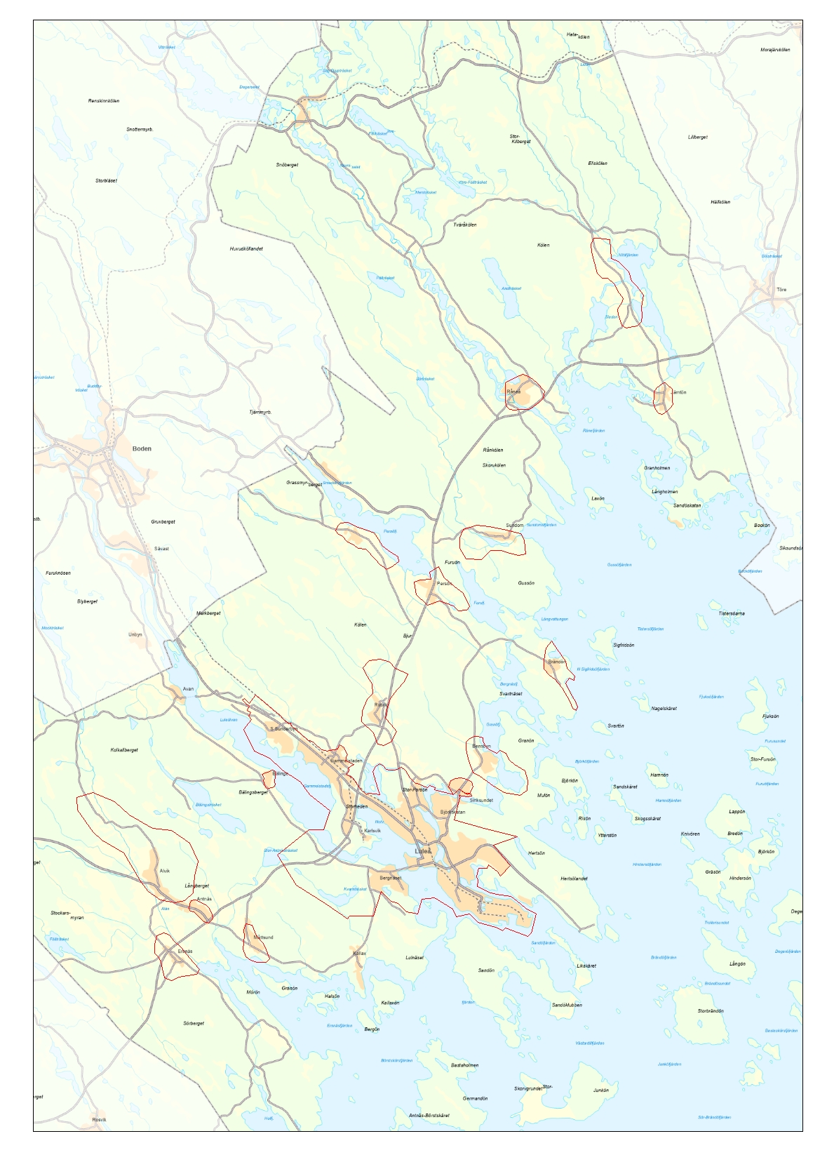 Inom de inringade områdena finns Primärkartan