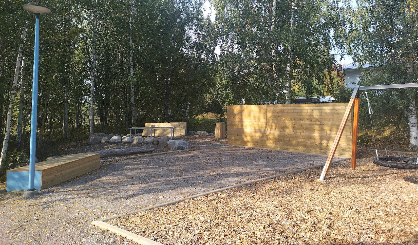 Bollplank och sittmöbler