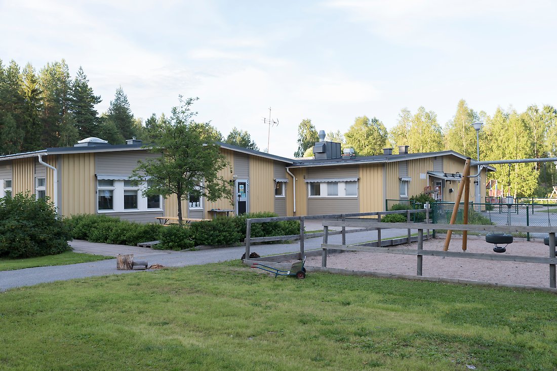Utomhusmiljö Sundets förskola, en del av förskolans gård