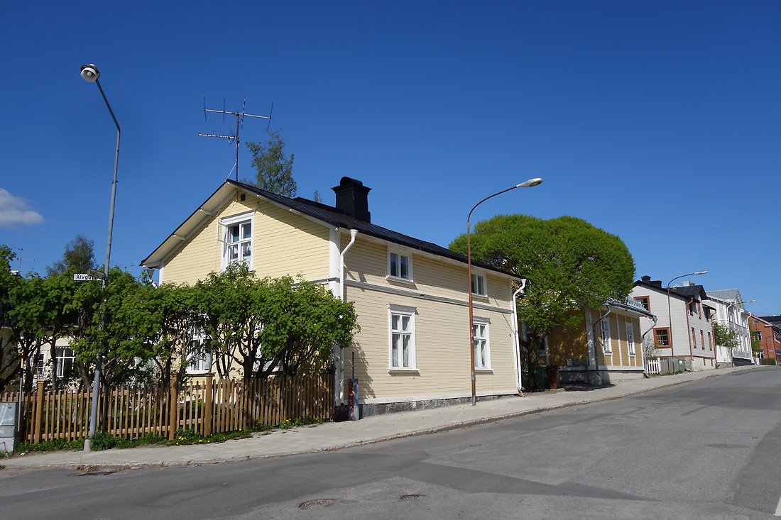 Bild på husexteriör från Repslagargatan Luleå
